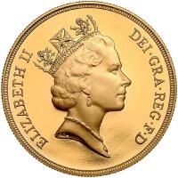 Great Britain. 5 Pounds, 1993 Choice Brilliant Proof