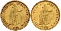 Hungary. Pair of 10 Korona's, 1904-KB and 1906-KB VF to XF