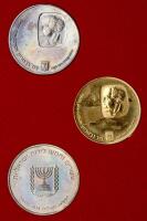 Israel. 500 Lirot plus 2 Silver 25 Lirot, 1974