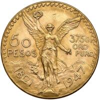 Mexico. 50 Pesos, 1947 About Unc