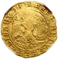 Spain. Double Excellente, ND S (Seville). NGC MS62
