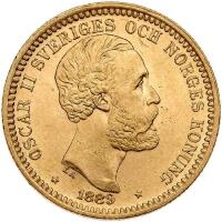 Sweden. 20 Kroner, 1889-EB Choice Brilliant Unc