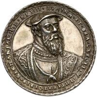 Austria. Holy Roman Empire. Cast Silver Medal, 1544 (in Roman numerals) XF