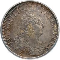 France. Ecu aux 8 L, 1704-T (Nantes) PCGS AU50