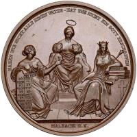German States: Hamburg. Bronze Medal, 1836 Unc