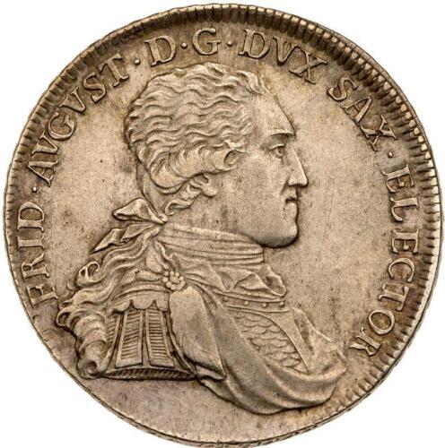 German States: Saxony. Taler, 1795-IEC XF