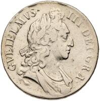 Great Britain. Crown, 1696 Sharpness of VF