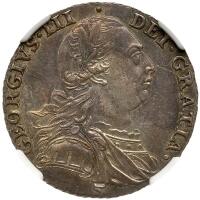Great Britain. Shilling, 1787 NGC About Unc