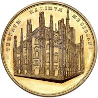 Italian States: Milan. Gilt Bronze Medal, ND (1860-1900) Unc