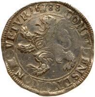 Netherlands: Deventer. Lion Daalder, 1688 Sharpness of XF
