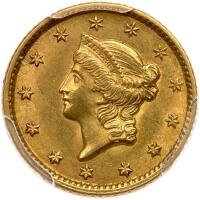 1853 $1 Gold Liberty