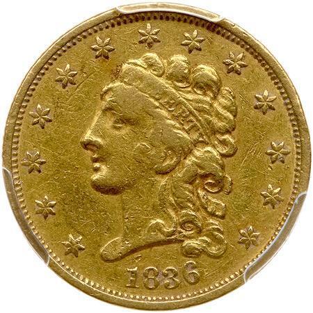 1836 $2.50 Classic Head. Block 8