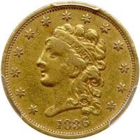 1836 $2.50 Classic Head. Block 8
