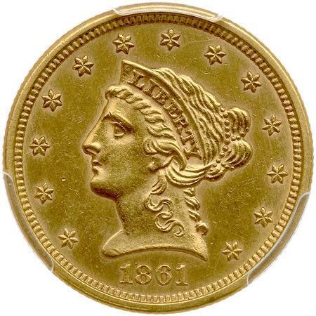 1861 $2.50 Liberty