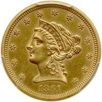 1861 $2.50 Liberty