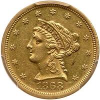 1868 $2.50 Liberty
