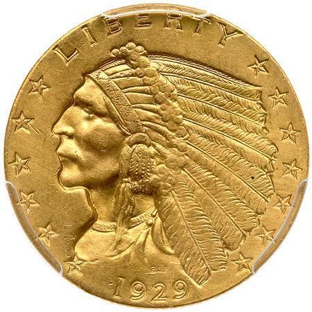 1929 $2.50 Indian