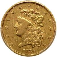1834 $5 Classic Head. Plain 4