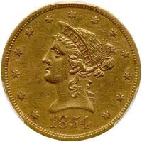 1854-S $10 Liberty