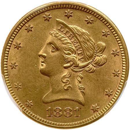 1881 $10 Liberty