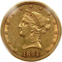 1894-S $10 Liberty PCGS AU53