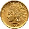 1907 $10 Indian. No Periods PCGS AU55