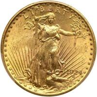 1924 $20 St. Gaudens PCGS MS63