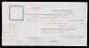 Benjamin Lincoln, Customs Certificate Dated 1804, 55 Gallon Cask of Wine, First Secretary of War, Near Pristine Condition