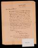 Carl Sandburg: American Poet, Biographer, Editor and Winner of 3 Pulitzers Letter Mentions "Rootabaga Stories". Also Included a
