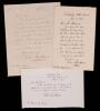 Edwin Markham: American Poet, Labor Group Activist and for Ten Years Poet Laureate of the State of Oregon. (3) Three ALS, 1900-1