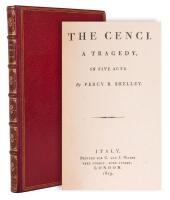 Percy B. Shelley, The Cenci A Tragedy in Five Acts: Rare First Edition, London 1819