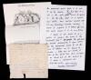 William Wordsworth: English Romantic Poet Original Sonnet Signed in 1814 
After the Defeat of Napoleon at Leipzig. Outstanding