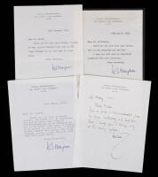 William Somerset Maugham: Brilliant English Writer Known for his Novels, Plays and Short Stories One (1) ALS Three (3) TLS