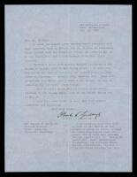 Charles A. Lindbergh: Typed Letter Signed Regarding Indonesia and Accompanying the Sultan to Udjung Kulon for Conservation Effor