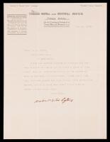 Booker T. Washington: Principal The Tuskegee Normal and Industrial Inst., Tuskegee, Alabama TLS Dated 1904