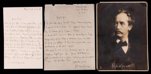 Richard Strauss: Two Autograph Letters Signed and One Signed Cabinet Card