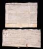 Four (4) Very Appealing Indentures During the Years of Charles I, Oliver Cromwell, George I and George III (Dated 1776!)