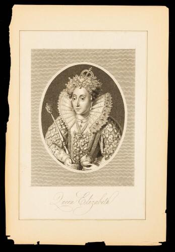 Queen Elizabeth I: Antique Engraving