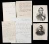 Abraham Lincoln: Cabinet Members/Inner Circle Four Letters Signed. John Hay, Robert Todd Lincoln, Gideon Welles and Tribute by S