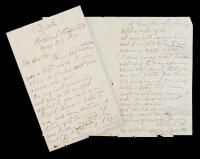 Fitzhugh Lee, Confederate Major General and Nephew of Robert E. Lee Autographed Letter Signed of Interest Dated May 29, 1870