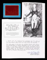George Washington: Strands of Hair with Signed COA by Charles Hamilton with Provenance. From the Custis-Powell Family