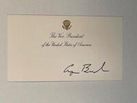 George H. W. Bush - Signed Vice Presidential Card