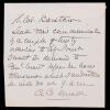 Major General George Mead: Note Signed to his Asst. Adjutant-General, Lt. Col. Simon Barstow. Undated Civil War Correspondence