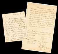 Major William North: Autographed Letter Signed Dated 1803 Regarding his Father In-Law's Estate, James Duane + Second Signed Docu