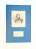 John C. Fr&Atilde;&copy;mont - Signature Display with Engraved Portrait, with 1968 B. Altman Provenance Letter