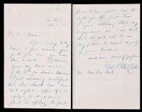 George McClellan: Commanding General of the United States Army. ALS to Governor Hamilton Fish of NY, (Later Secretary of State)