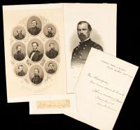 Maj. General William Tecumseh Sherman: Cut Signature and Brigadier General Irwin McDowell