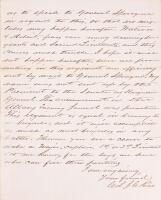 Col. James Clay Autograph Letter Signed: Headquarters, 44th New York Volunteers, March 14, 1863 to Military Secretary in Albany