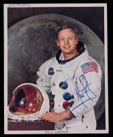 Apollo 11: Neil Armstrong, First Man on the Moon. Outstanding Signed NASA Portrait Photo in White Suit COA by Zarelli