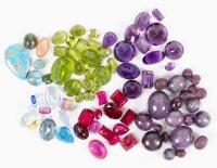 Loose Stones: A Jeweler's Trove of 50 + Semi-Precious Stones Ready for Rings, Pendants, Bracelets, The Possibilities Considerabl